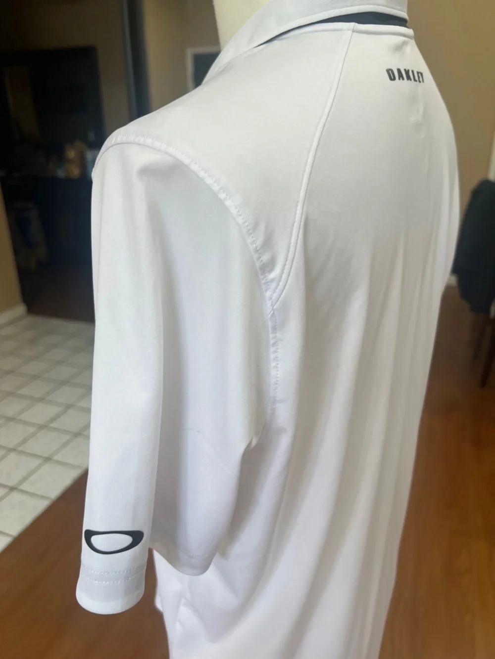 Oakley White Polo with Navy Trim - Picture 5 of 5